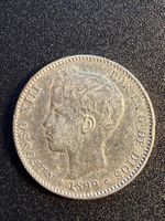 1 Pesetas 1899 Spanien - Silber 835/1000