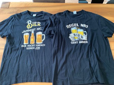 2 doofe Bier T-Shirts Party, Ballermann, Festivals L+XL NEU
