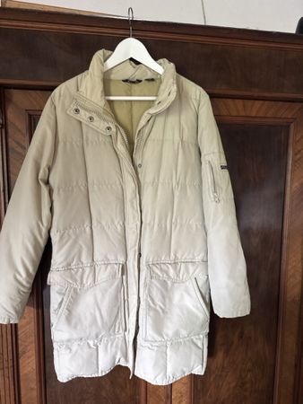 Doudoune femme Woolrich beige taille standard état bon