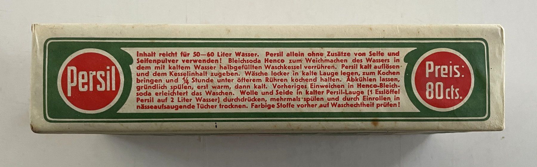 Grafica & Litografie: Alte Werbe Verpackung Persil ungeöffnet – Usato da Savagnier venduto da Ne2065 1