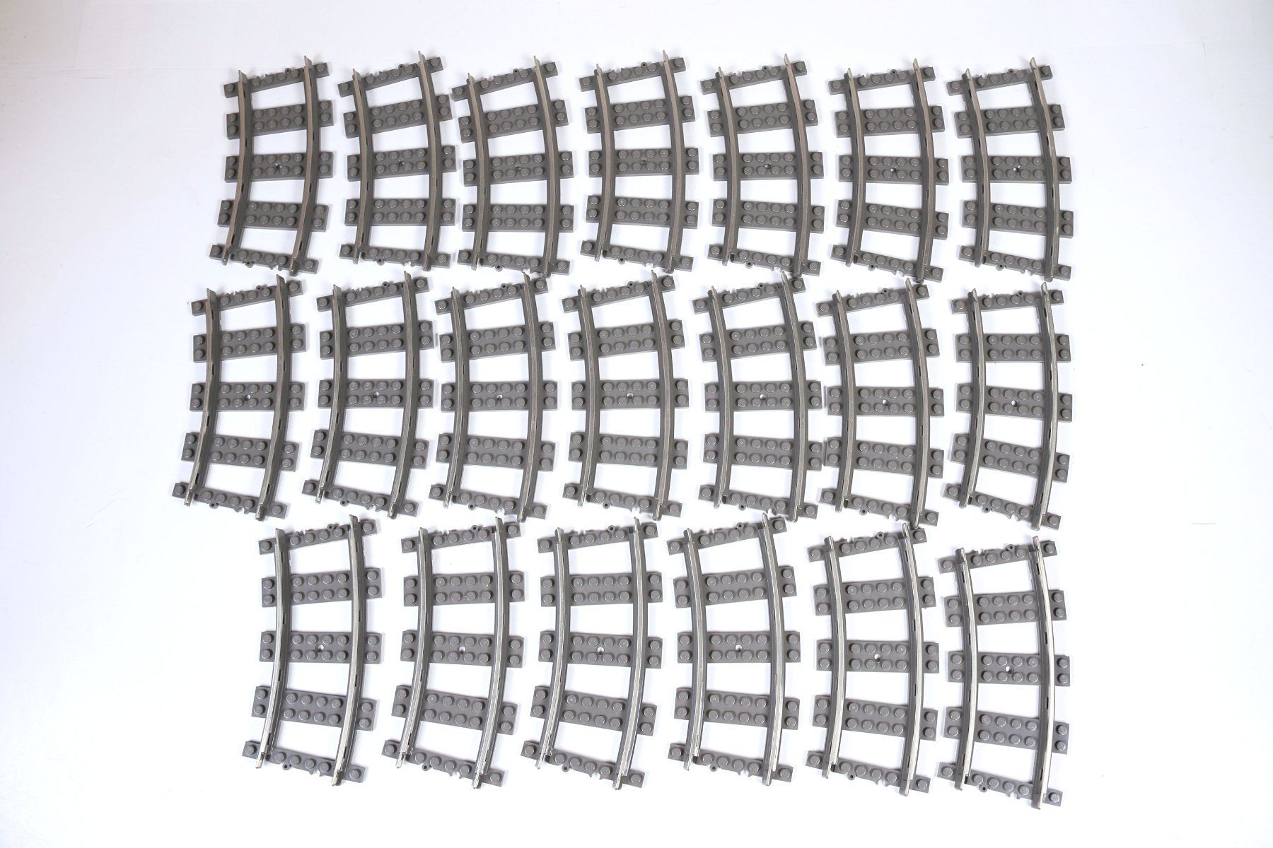 Lego Kit di costruzioni: 20 Stück gebogene, stromführende 9 Volt Schienen – Usato da Hettlingen venduto da Scholi99
