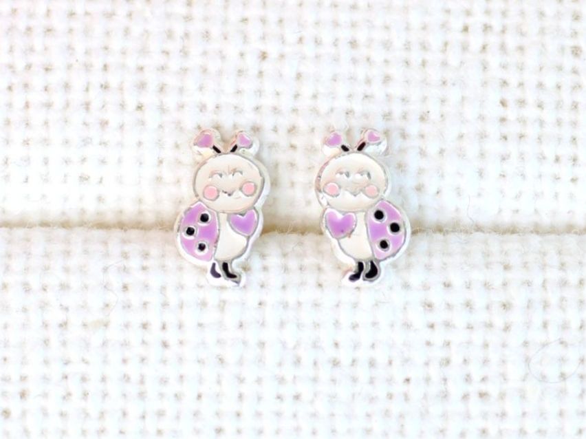 Orecchini pendenti & Orecchini a lobo: Kinder Ohrringe MARIENKÄFER Sterling Silber – Nuovo e nell'imballaggio originale da Stallikon venduto da Bergli18