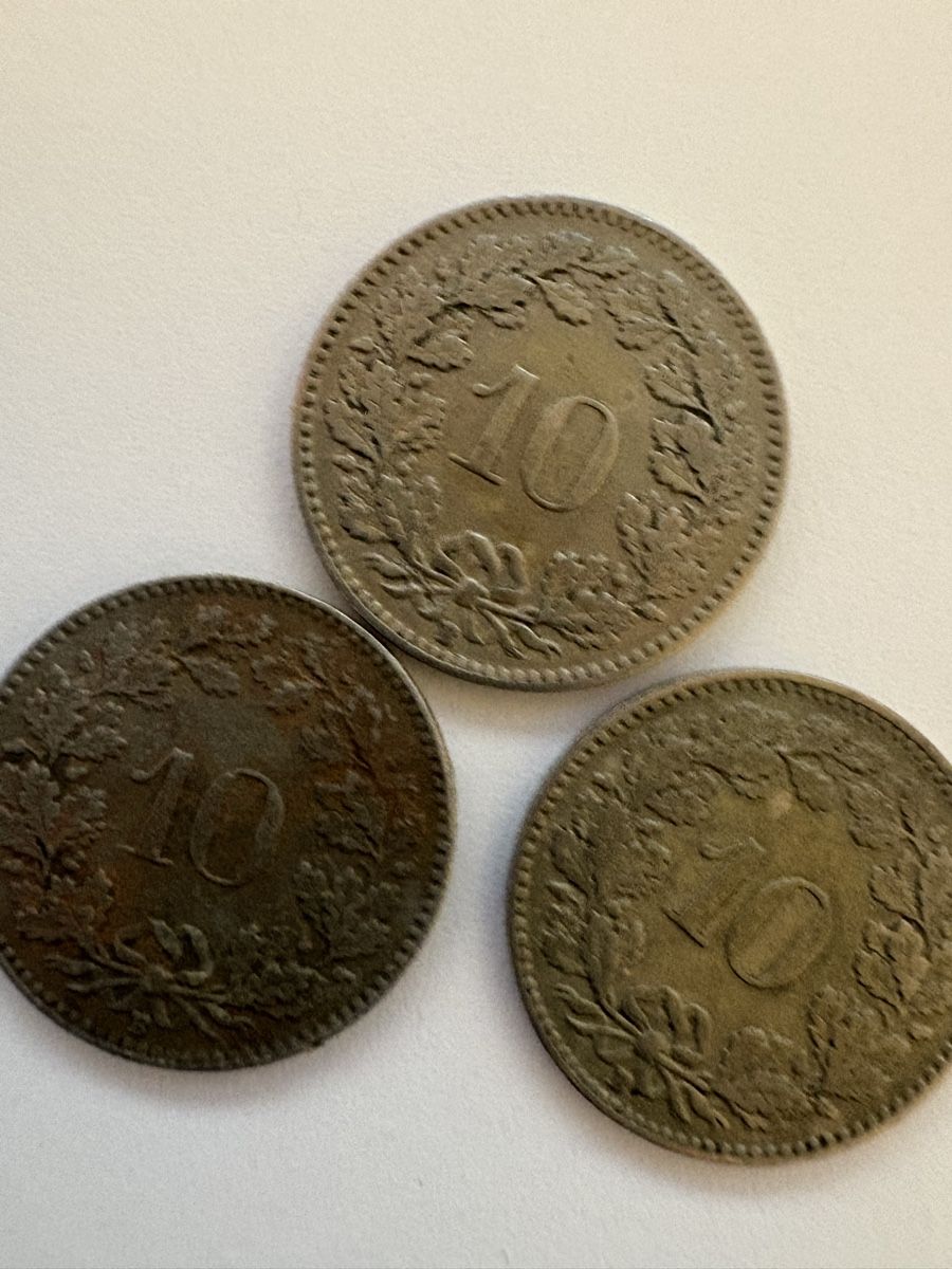 Tutti le monete: 10 Rappen 1921/ 1920/1926 – Usato da Murten venduto da Tzaugg 1