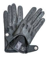 Schwarze PECCARY Leder Handschuhe von SZENDELBACHER Gr.7,5