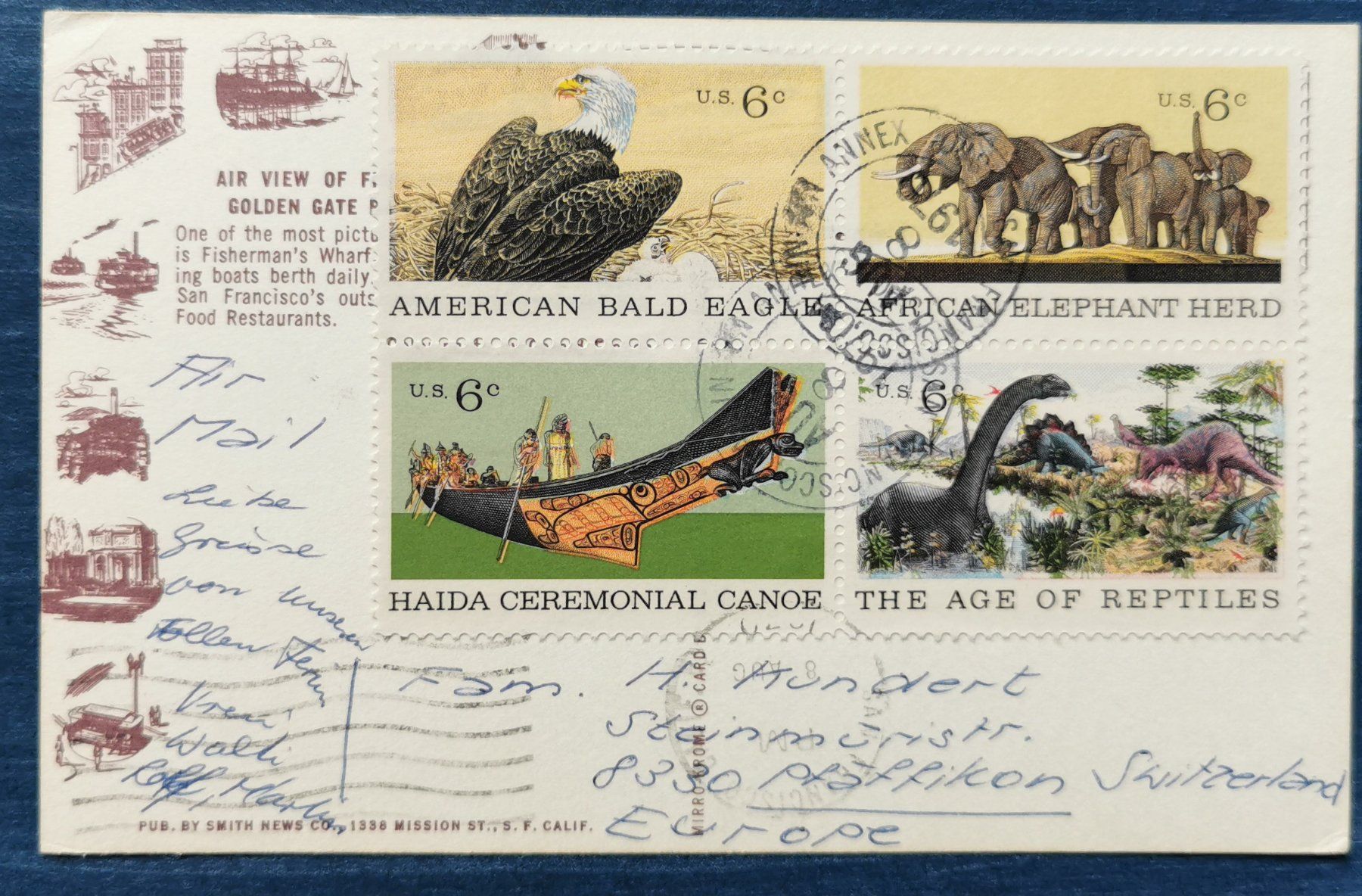 Tous les timbres: USA Viererblock zusammenhängend – D'occasion à Aadorf par Chnorli-Furz