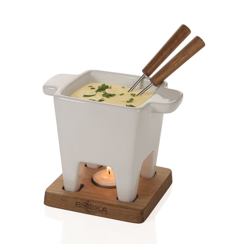 Pfannen: Fondueset 200Gr., Weiss, Boska – Neu und originalverpackt aus Wettingen von kochshop 2