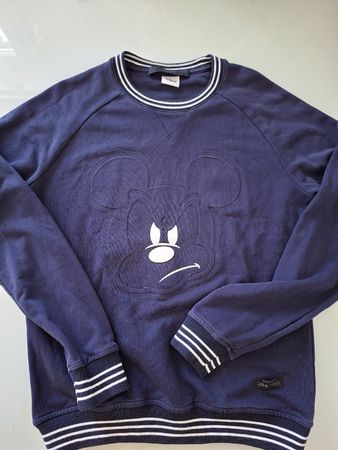 Sweat-shirt bleu marine Liu Jo Uomo avec motif Mickey Disney