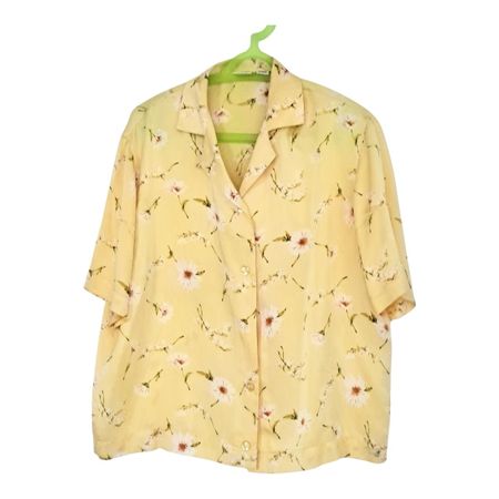 Seidenbluse Gr. M eher L 100% Seide 
