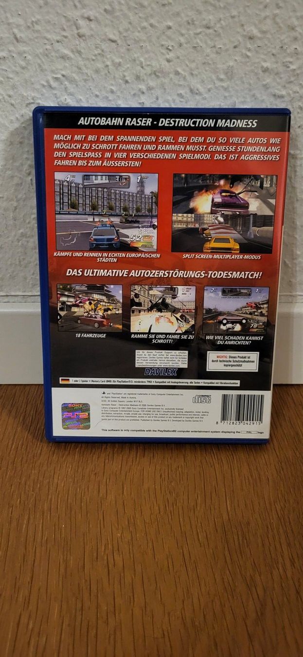 Sony Giochi: PS 2 - Autobahn Raser Destruction Madness – Usato da Münsingen venduto da DigitaleSpielecke 1