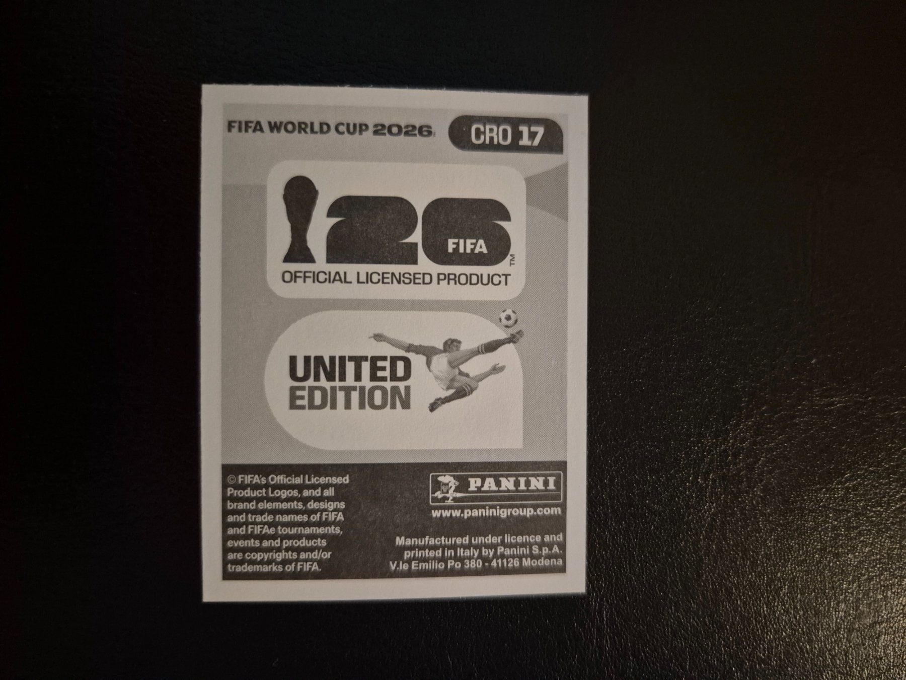 Panini Carte collezionabili: Panini WM 26 CRO 17 – Nuovo (secondo la descrizione) da Rorschacherberg venduto da AJ3108 1