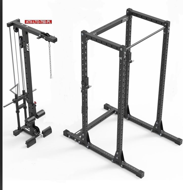 ATX Power Rack 750 mit Latzug und diversem Zubehör (Gebraucht) in ...