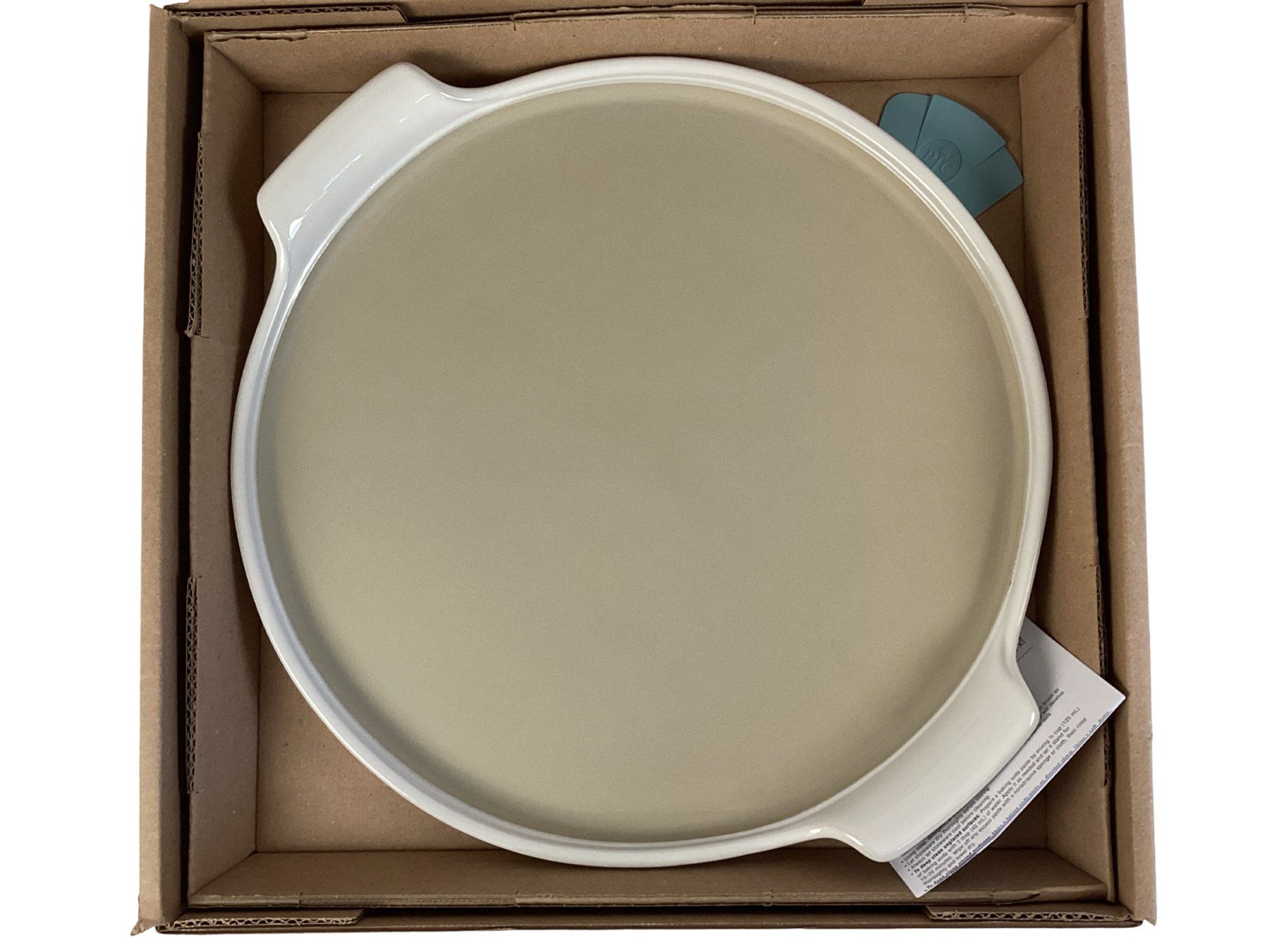 Servierplatten: PAMPERED CHEF White Large Round Stone – Neu und originalverpackt aus Zürich von Restwert_Zuerich 2