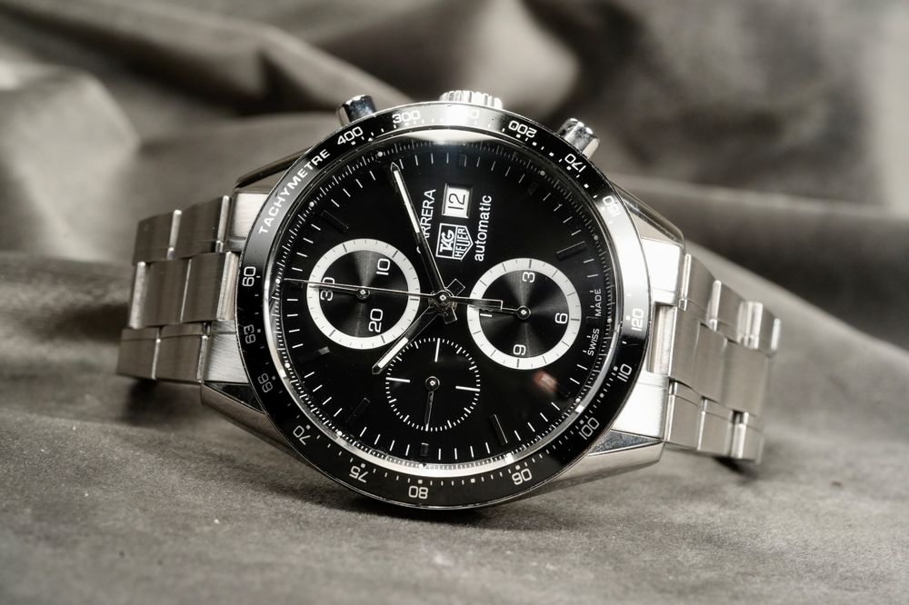 Tag Heuer - Carrera Ref. CV2010 Panda Dial Automatic Chrono 9
