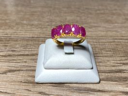 Rubin Ring 💎✨ 925 Silber vergoldet S34
