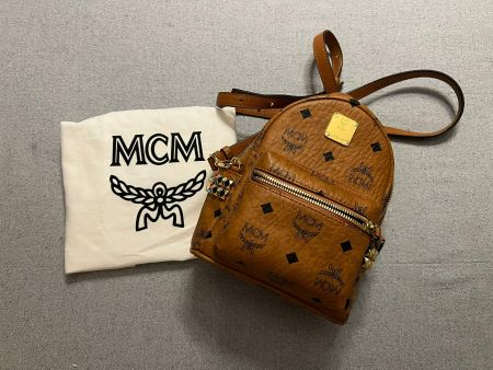 MCM Stark Side Studs Mini Backpack Cognac – Original