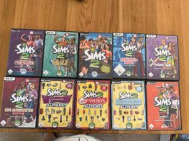 Sims 2 PC-Spiel Sammlung, Top Zustand, viele Erweiterungen!