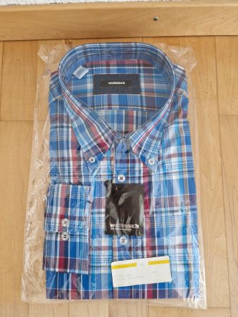 Neues Walbusch Hemd Gr. 43/44 kariert