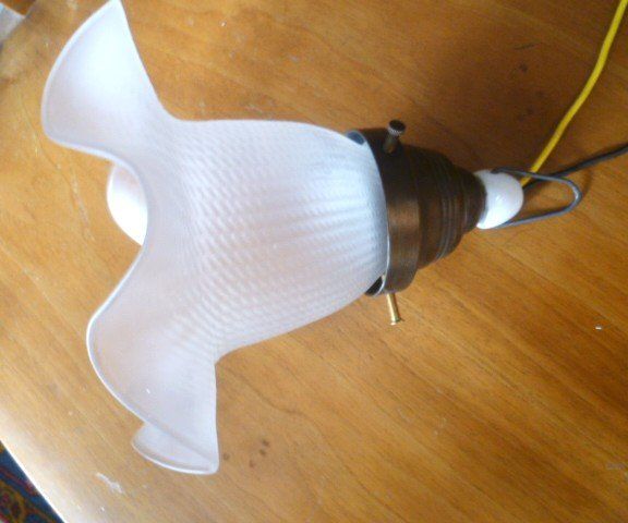 Lampen: Antike Messing - Deckenlampe mit Schirm – Gebraucht aus Effretikon von Heimstudio 4