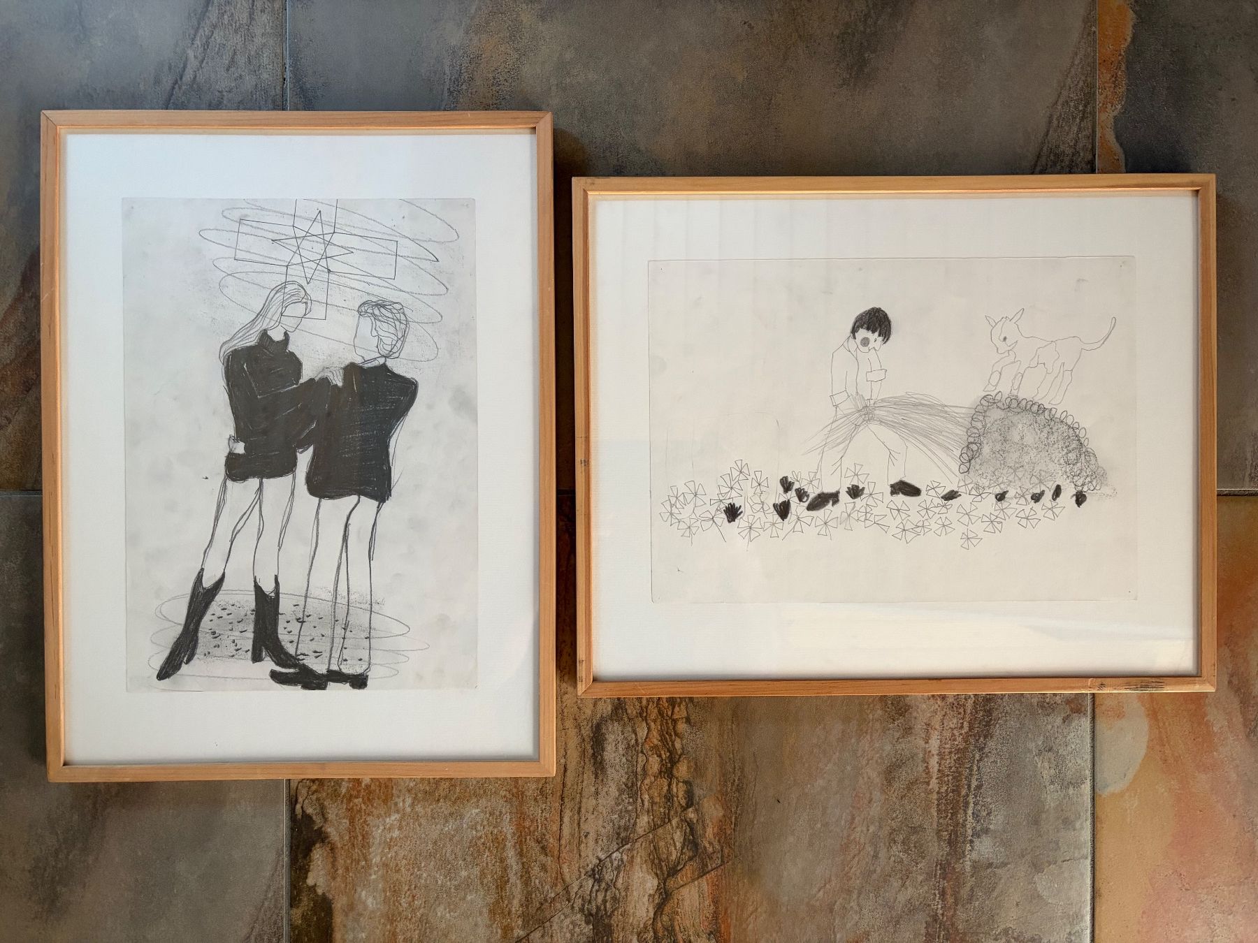 Gemälde: Claudia Müller. 2 dessins originaux – Gebraucht aus St-George von Raretefacts