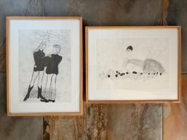 Claudia Müller. 2 dessins originaux