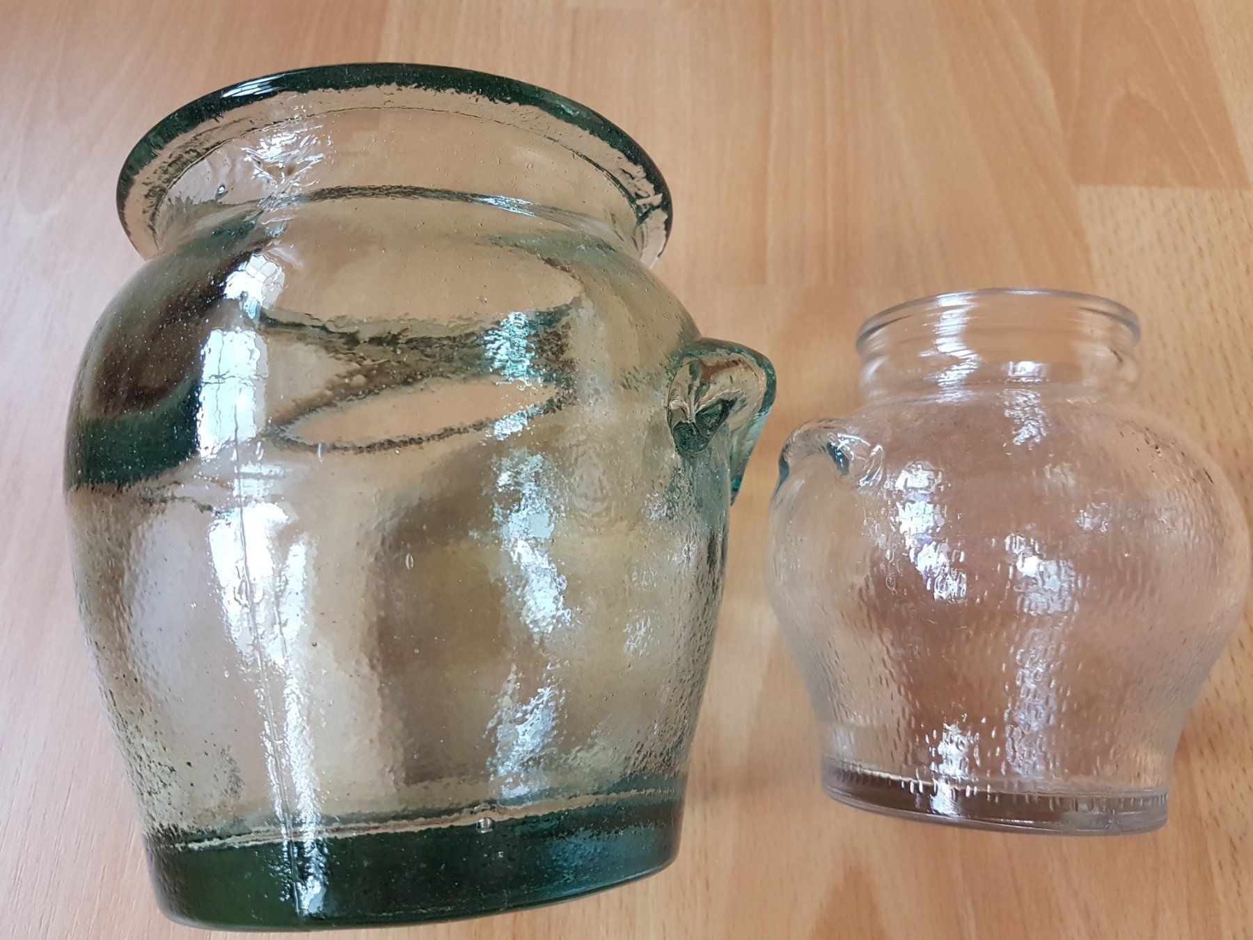 Gläser: 2 GLÄSER DEKO / BLUMENVASEN – Gebraucht aus Sax von spazieren 2