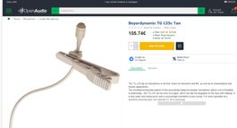 Beyerdynamic TG L55c Mini Condenser Lavalier Microphone