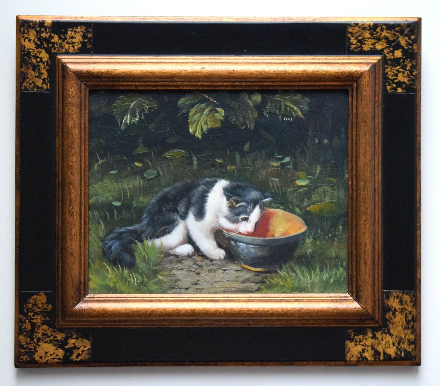 Dipinti: Tolles Ölgemälde Kätzchen Bauernmalerei Katze – Usato da Zürich venduto da Kunstvoll