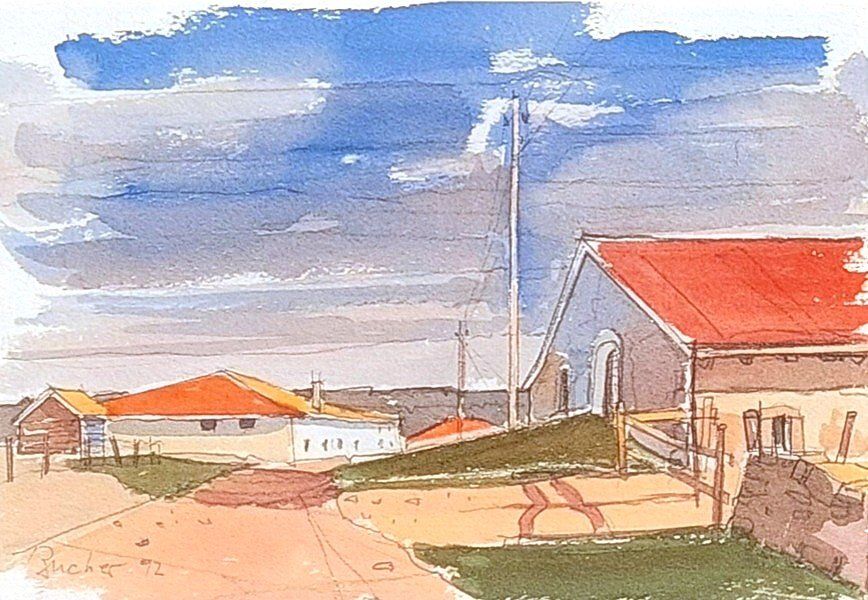 Gemälde: Walter Bücher - Aquarelle du Jura – Gebraucht aus Montmelon von canelle-12
