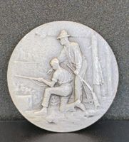 Altes Schweizer Schützenabzeichen Silber Medaille mit Clip