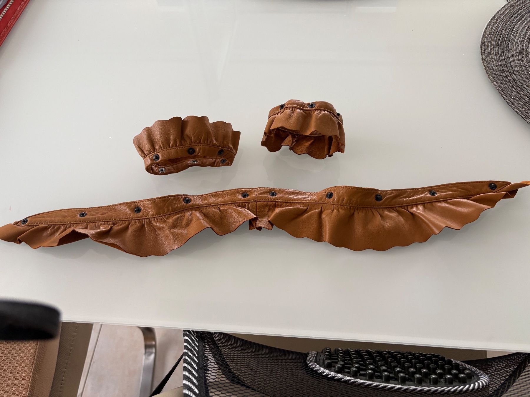 Giacche: Lederjacke Damen AMBIENTE braun Kragenruffel . – Usato da Oberwil-Lieli venduto da linoman 5