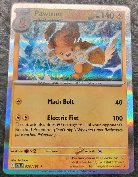 Paldea Evolved: Pawmot Premium Checklane Blister Paldea Evolved Pokémon CardTrad