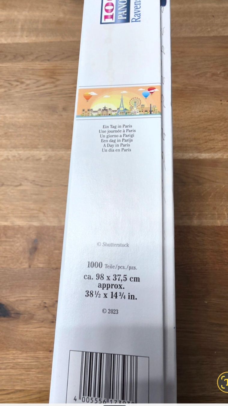 Ravensburger Puzzle: Puzzle Ravensburger 1000 Teile - Ein Tag in Paris – Usato da Altstätten SG venduto da Carrybones 3