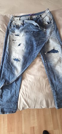 Sexy Woman Sarouel Jeans, Grösse L, Boyfriend Style,speziell