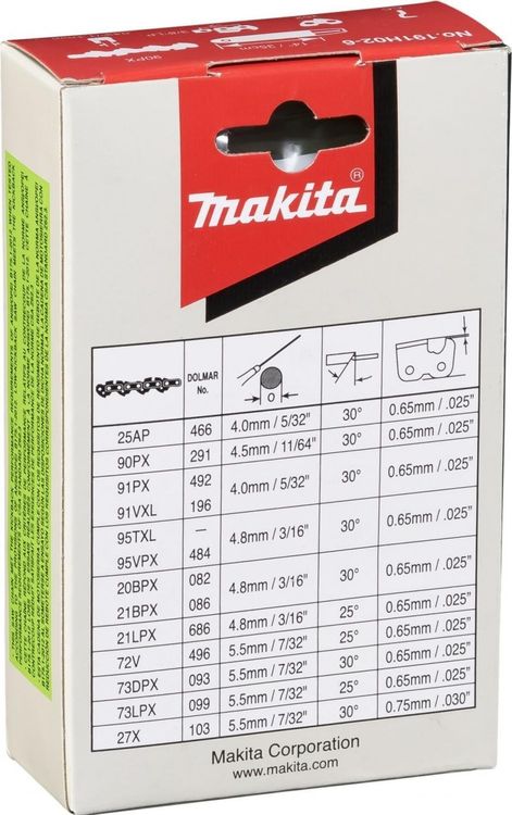 Makita Seghe: Makita Sägekette 90PX,191H02-6,35cm – Nuovo e nell'imballaggio originale da Niederhasli venduto da zvb_fgn2 1