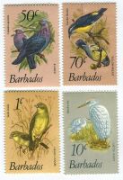Briefmarken "Vögel". Barbados.