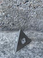 Pyramid Desk Clock & Thermometer - Mid-Century Modern Style