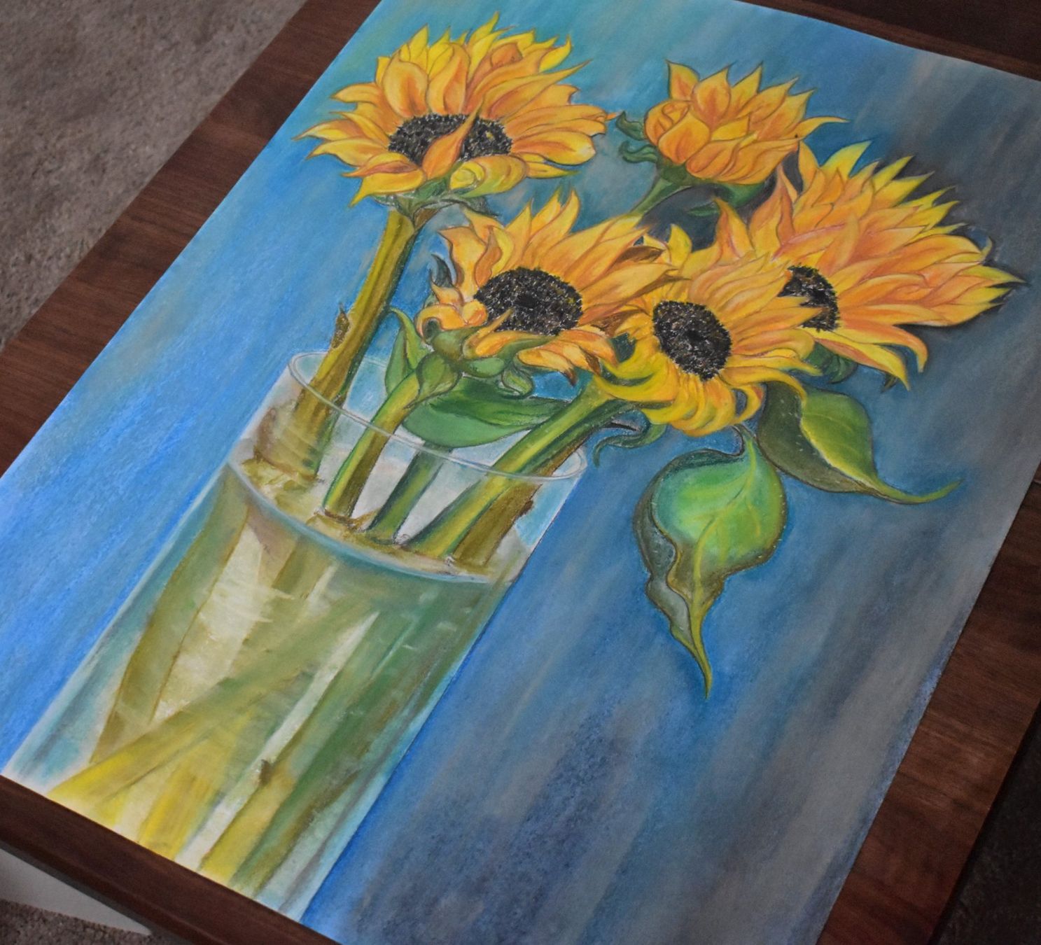 Dipinti: "Sonnenblumen" Gemälde, Pastell - signiert. – Nuovo (secondo la descrizione) da Laufen venduto da flowerfan 4