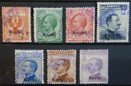 Ägäische Inseln Kat. 3-9 IV gest. 1912 Kat. 52 Euro
