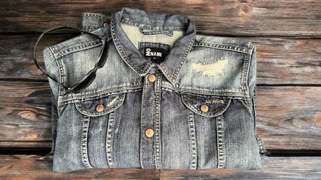 Jeansjacke Gr. L-XL, Blackout/NO NAME