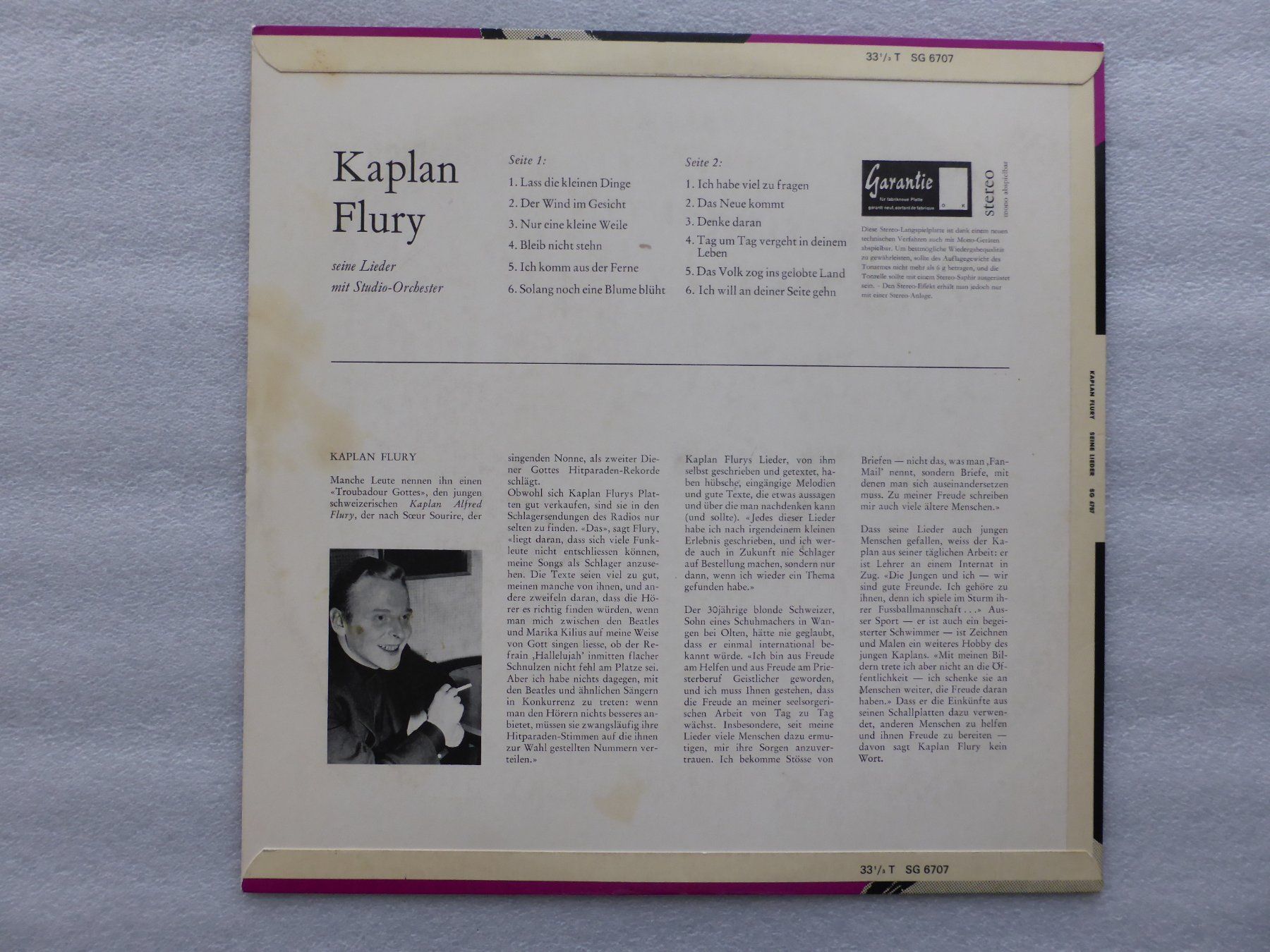 Vinyles: VINYL  LP  KAPLAN FLURY – D'occasion à Küssnacht am Rigi par Sunnestrahl 3