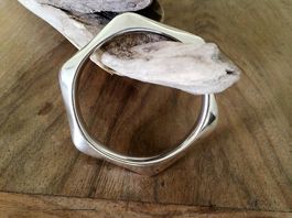 Sternförmiger Sterling Silber Armreif
