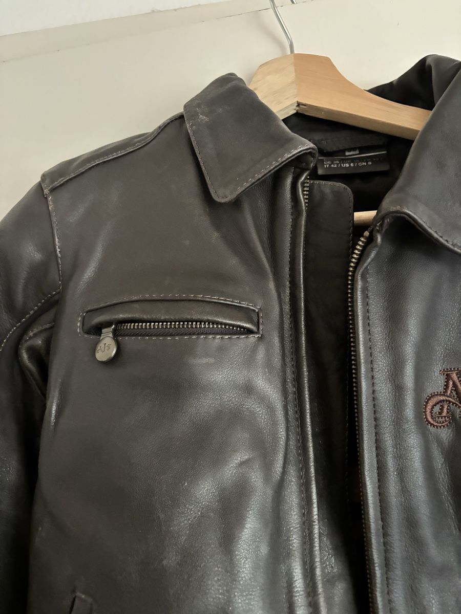 Giacche: Proof AJS Motorcycle Leather Jacket Brown Size 36/S – Usato da Wallisellen venduto da eli_v7dn 7
