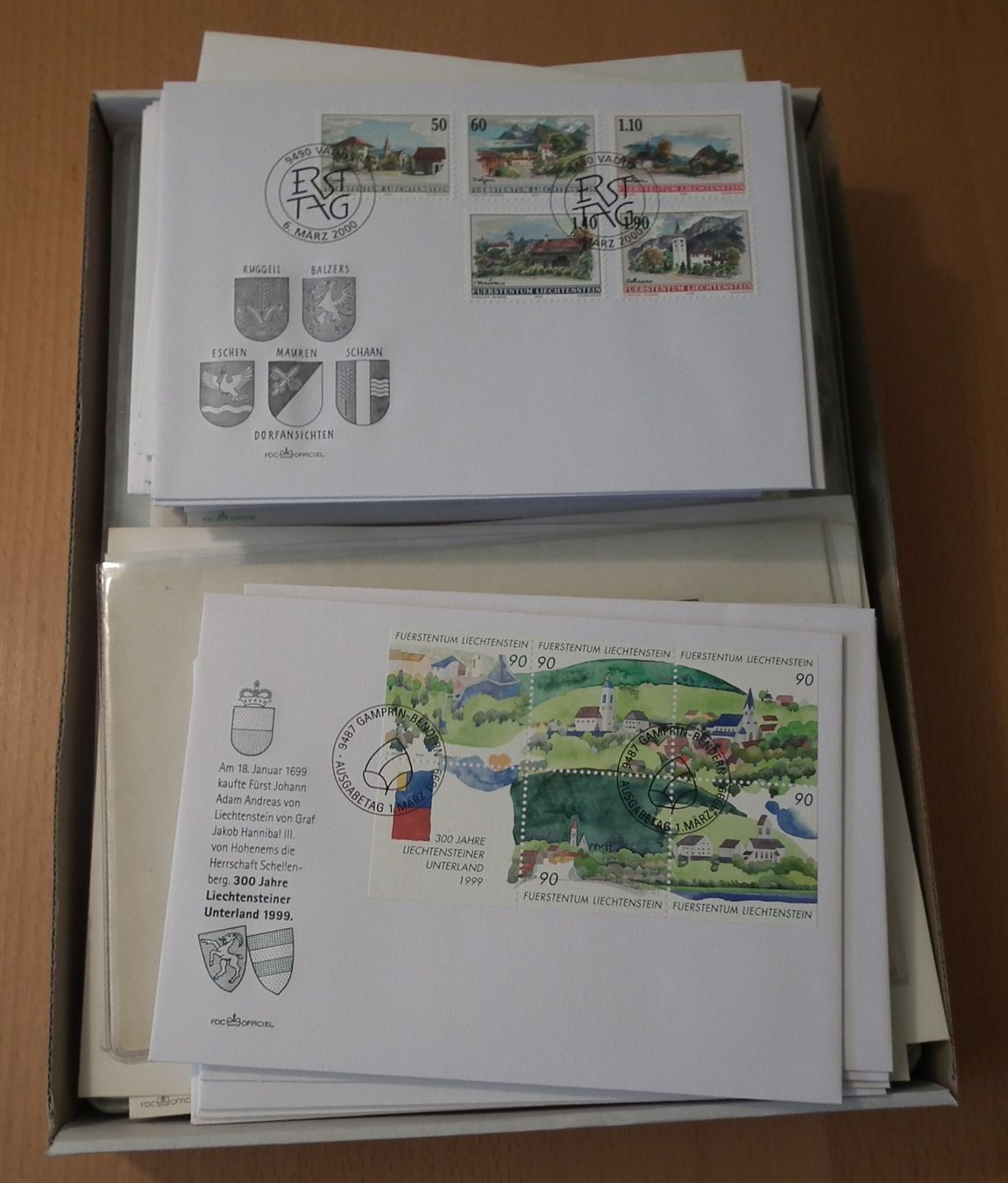 Alle Briefmarken: Liechtenstein, Diverse schöne FDC's  Diverse – Gebraucht aus Kriens von WULLU99