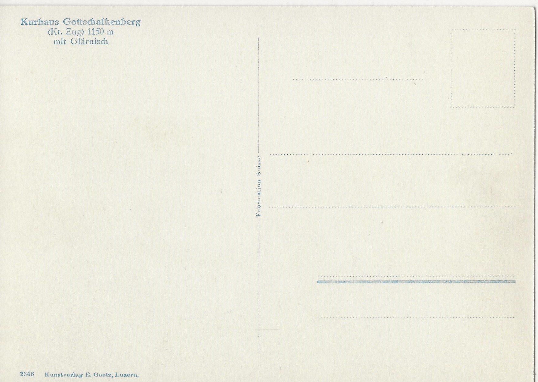 Cartoline postali: Kurhaus Gottschalkenberg ob Zug – Usato da Frauenfeld venduto da Merk52 1