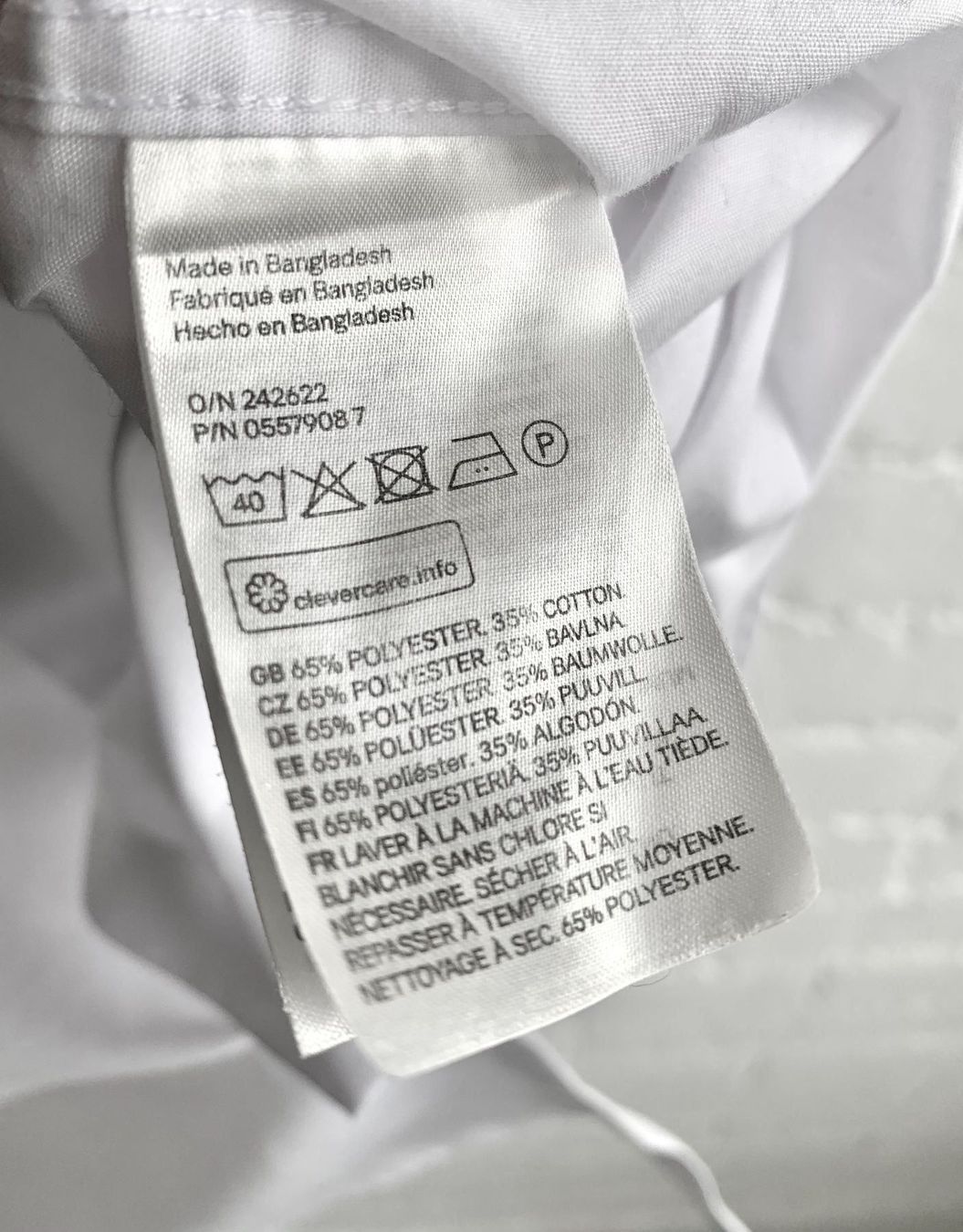 H&M Camicie: Weisses Kurzarm-Herrenhemd von H&M – Usato da Bern venduto da Fraeuleinhonig 6