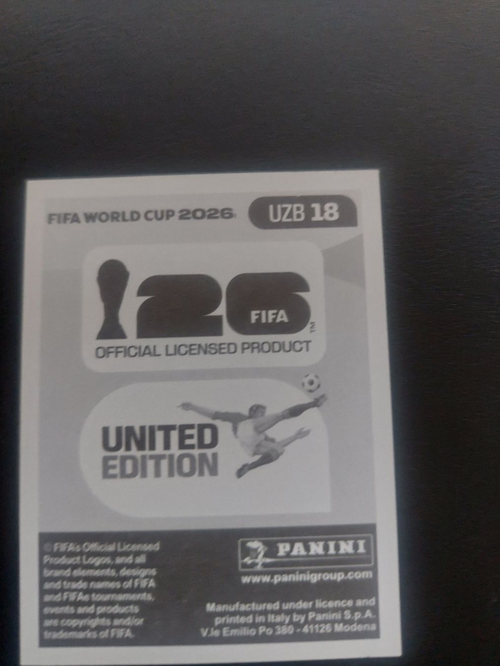 Panini Cartes à collectionner: PANINI 2026 - UZB 16 – D'occasion à Biel/Bienne par Deboma 1