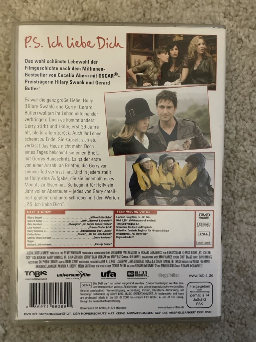 Tutti i DVDs: DVD P.S. Ich liebe Dich, Top Zustand! – Nuovo (secondo la descrizione) da Arbon venduto da llaauraa 1