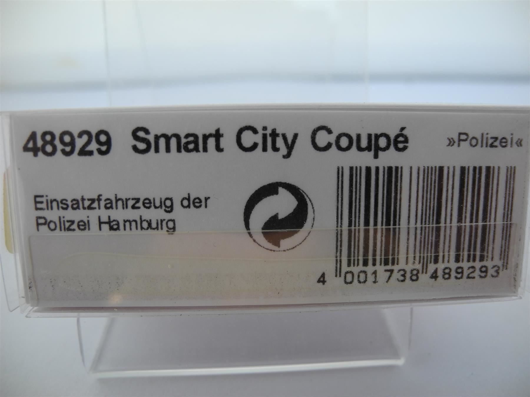 Busch Modellini d'auto: Busch 48929 Smart "Polizei", Nr. t31 – Nuovo e nell'imballaggio originale da Kottwil venduto da Crazyrolf 2