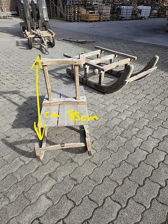 Slitta: Holzschlitten/Antik/Shabby Chic – Usato da Sommeri venduto da Miss-Gina 2