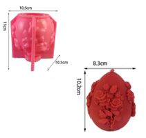 Giessform Silikonform Osterei Rosen 10 cm